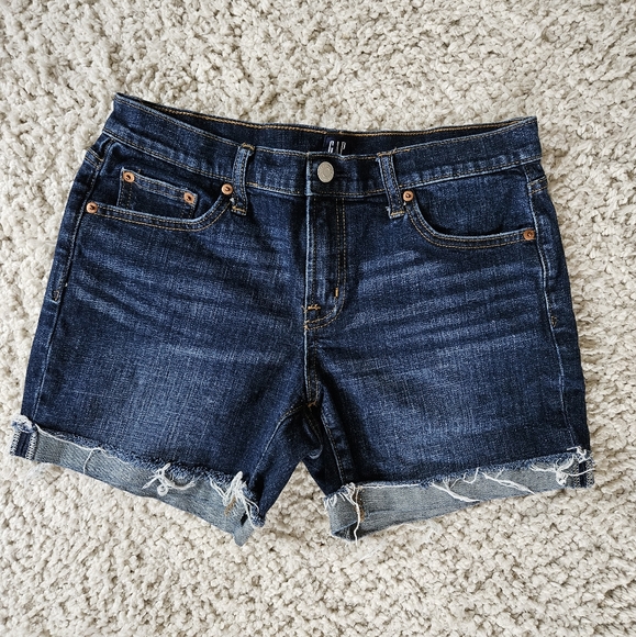 GAP Pants - Cuffed Denim Shorts size 27.